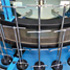 Design du rail circulaire, Design de la lisse d’arrêt en fil d’acier, Capuchon et feutres sur le guide réduisent les fuites d’huile